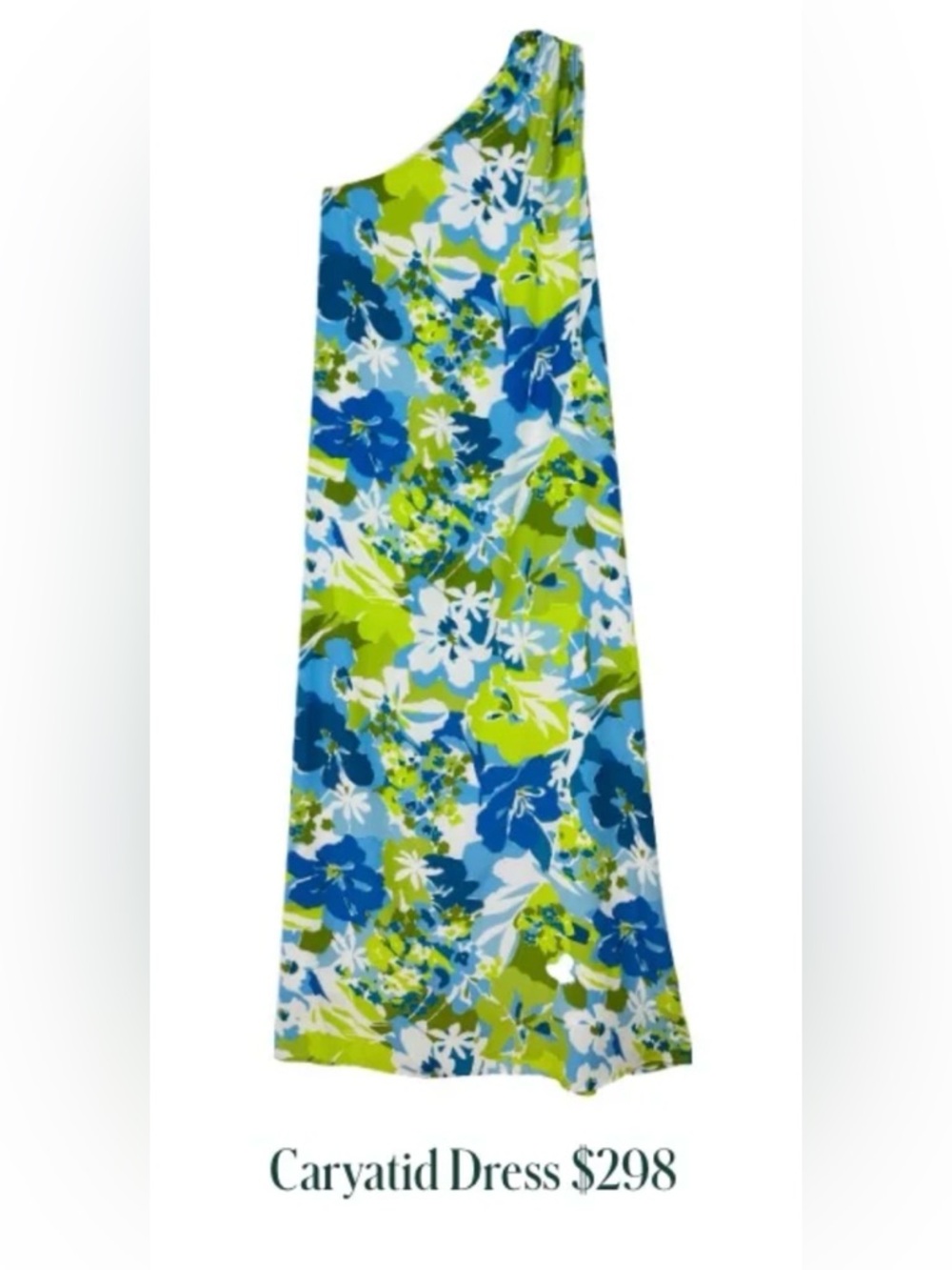 Buru x Kelly Golightly Caryatid Floral Tropical one shoulder maxi dress size M - Picture 3 of 16